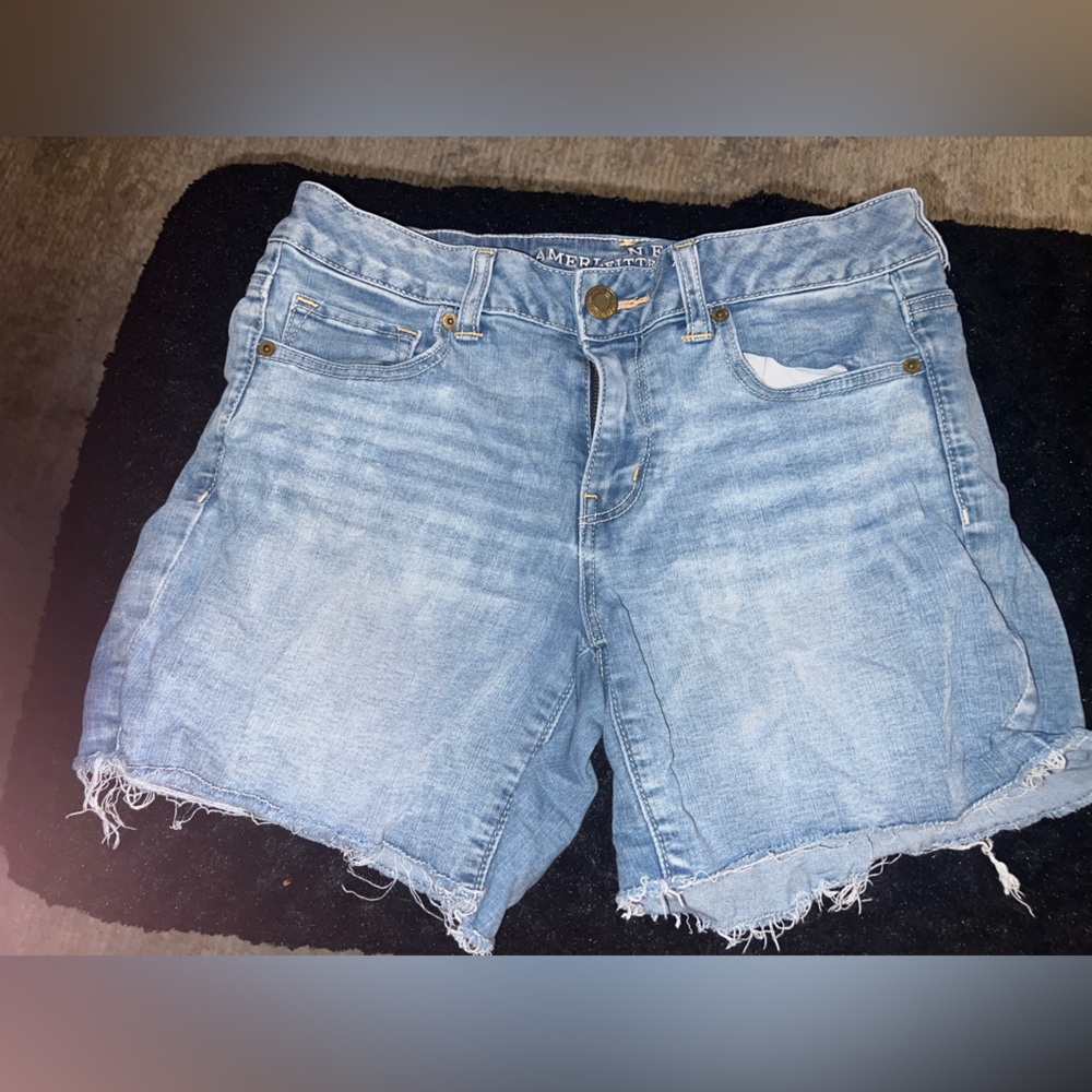 American Eagle Outfitters Light Blue Denim Shorts